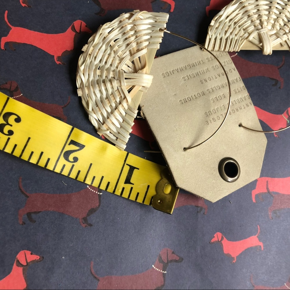 NWT Anthropologie hoop statement earrings - Picture 2 of 2